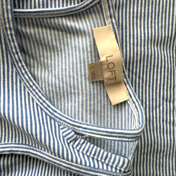 Loft Stripped Tank - Slits on Shoulders - Picture 3 of 5